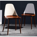 pp-back with wood solid frame dining chair